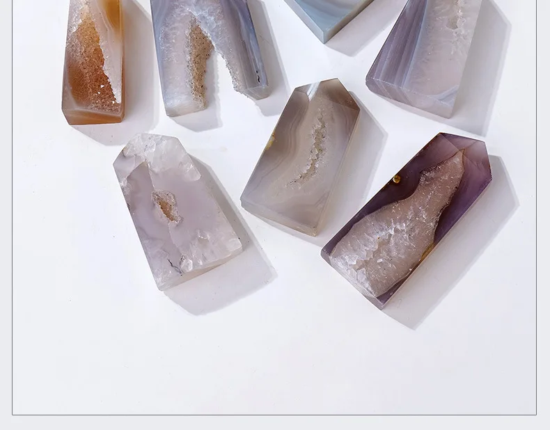 Random High Quality Geode Agate Point,Natural Crystal Point,Decoration,Gemstone Jewelry,Glitter,Christmas Gift.