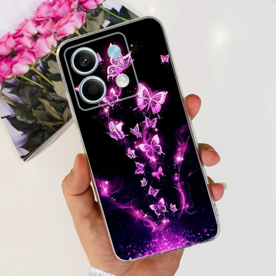 Elegant Printing Soft Silicone TPU Slim Phone Back Cover