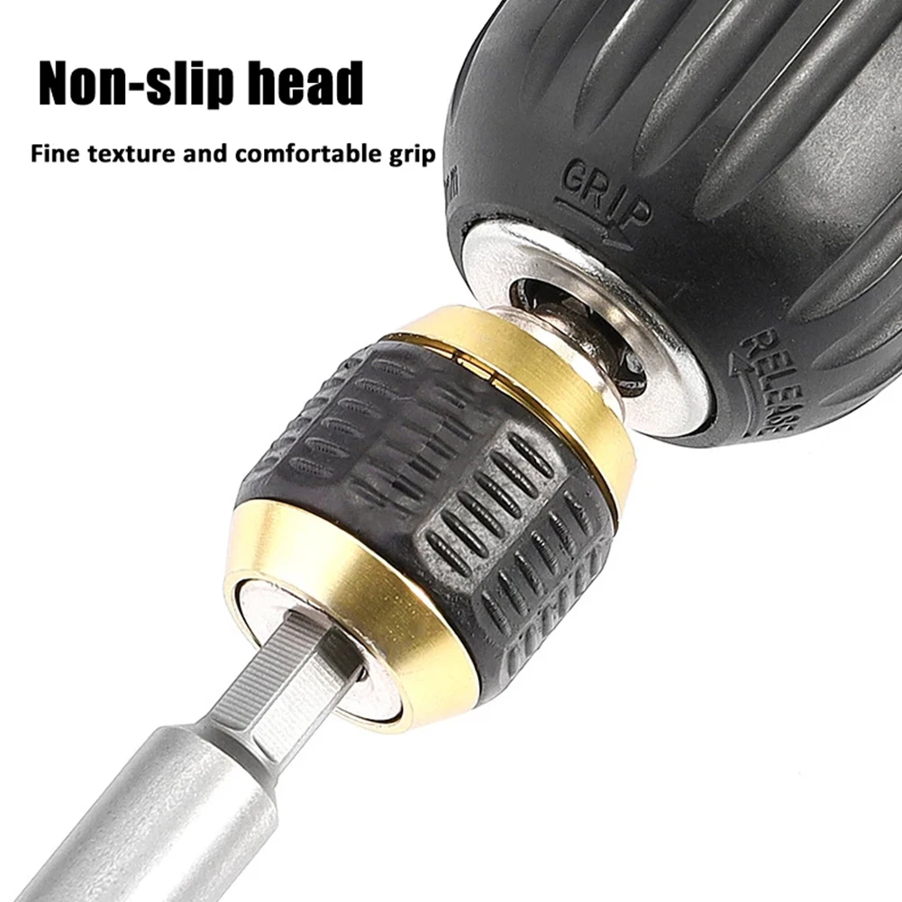 

Screwdriver Keyless Drill Chuck 60mm Length Carbon Steel Conversion Bar Impact Driver Adaptor Indexable Drill Bit