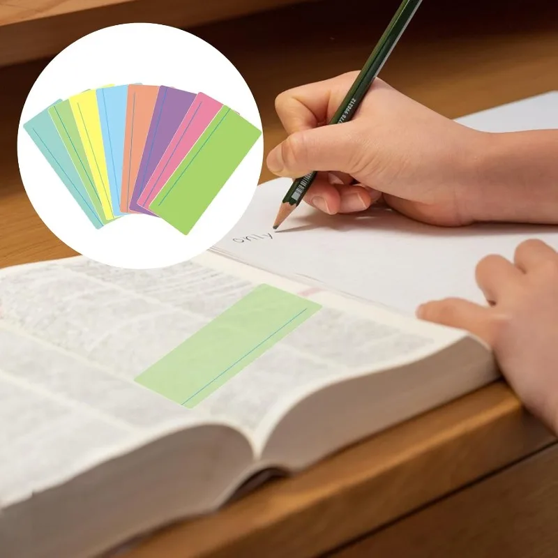 난독증을 위한 8개의 독서용 자, 어린이를 위한 시각적 스트레스를 줄여주는 컬러 오버레이 독서 가이드 스트립