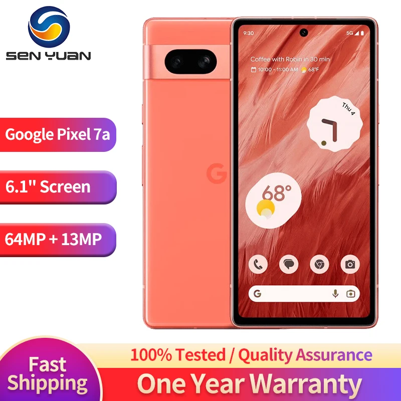 Смартфон Google Pixel 7A, восемь ядер, экран 128 дюйма, 8 ГБ + 6,1 ГБ
