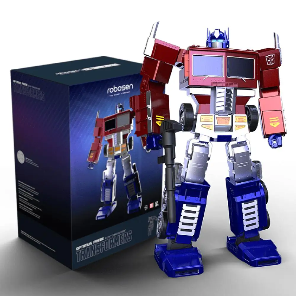 

Genuine Hasbro & Robosen Transformers Optimus Prime Auto-Converting Robot Collectible Toys 16-Inch (40Cm Tall ) EliteEdition