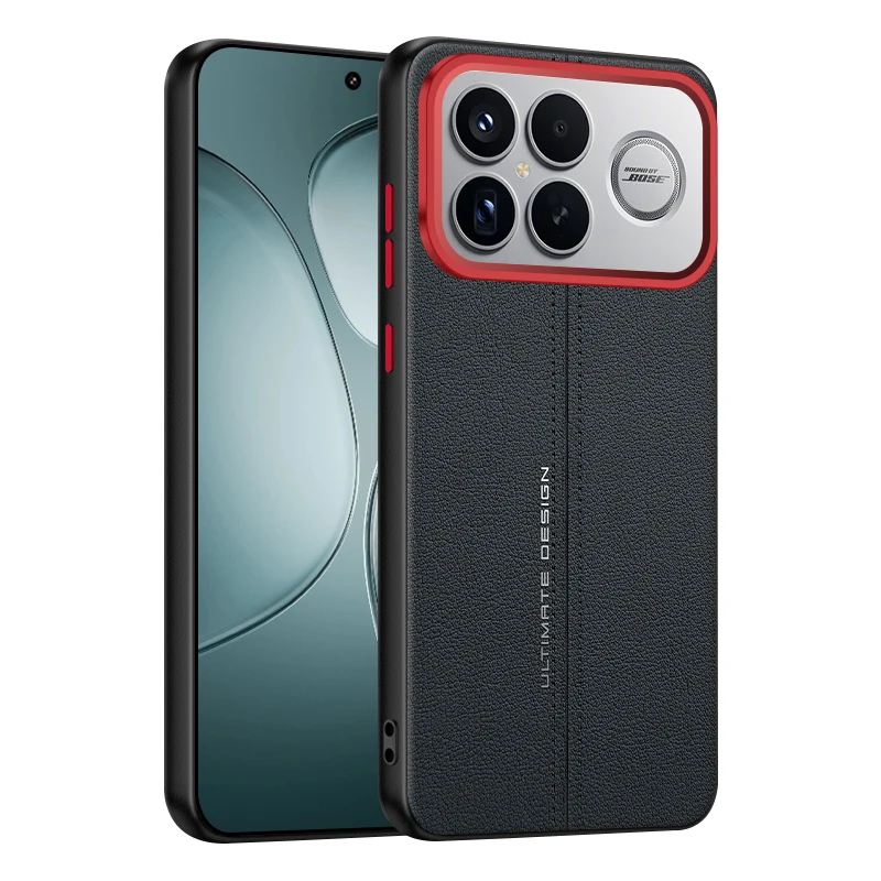 Luxury PU Leather Shockproof Phone Case - ELVEV Anti-fall Bumper Cover