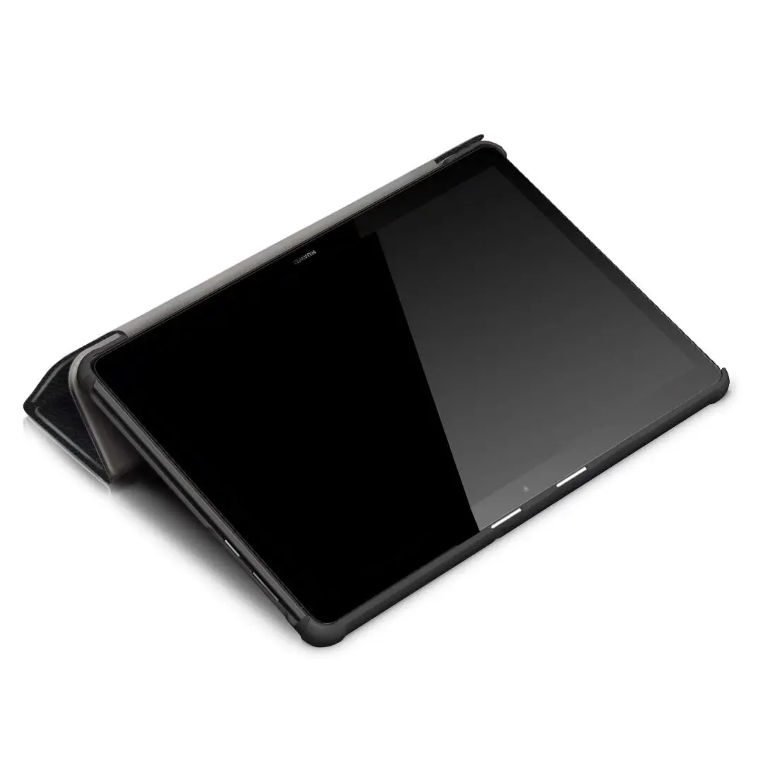 Slim Triple-Folding Stand Case with Hard Back Cover