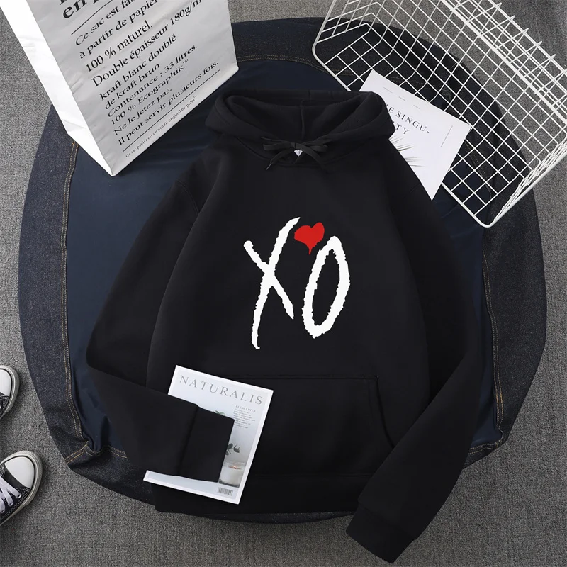 The Weeknd Xo Rapper Funny Womens Hoodie Pullover Streetwear Harajuku Hoodies Women Hip Hop Fleece Sweatshirt Unisex Clothes