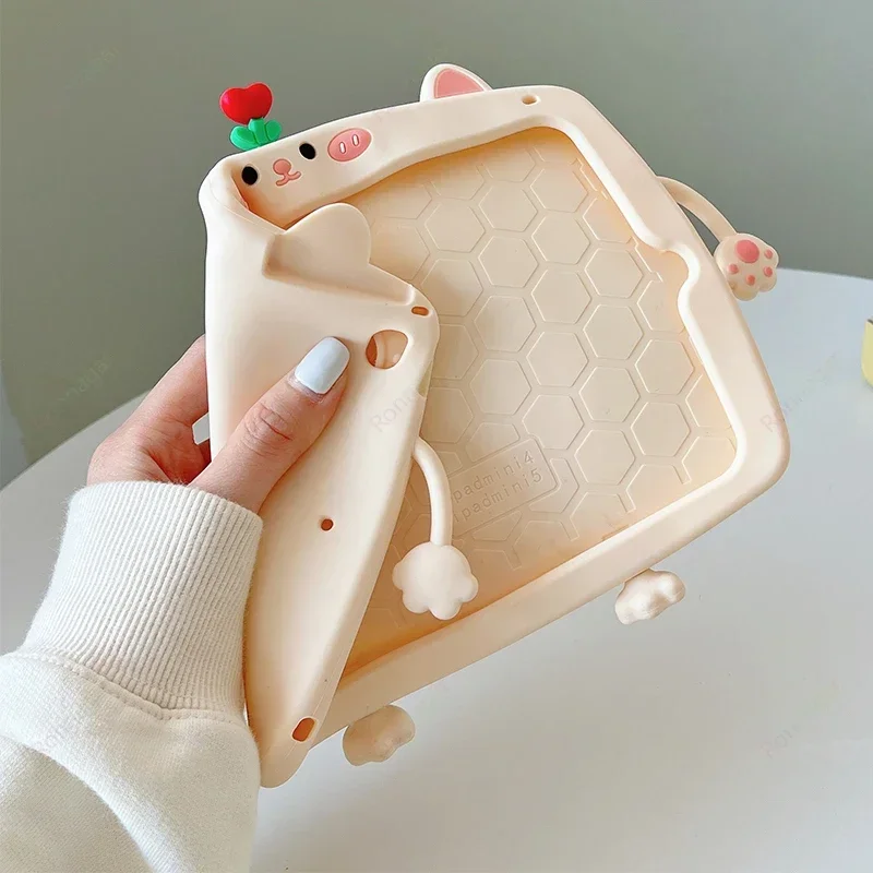 Capa de Silicone Macia para Xiaomi Redmi Pad Tablet Amigável Suporte Rotativo 360 ° 11 2023 10.61 se 2023 2023 - Imagem 5