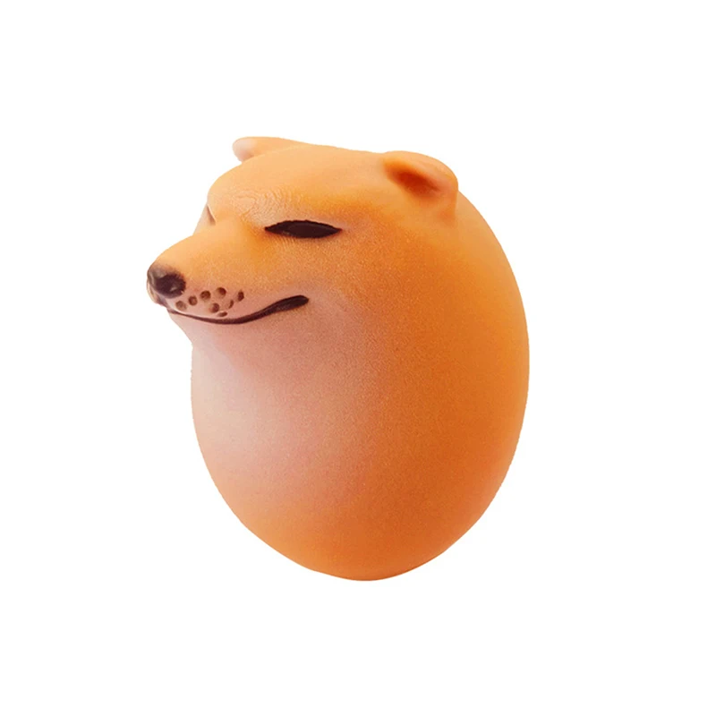 Shiba Inu Realistic Egg Shape PVC Desk Decor Dog & Egg Union Decorations For Home Offices Fun Christmas Gifts ornament crafts miniature ornament desk decor dog statue ornament 1PC