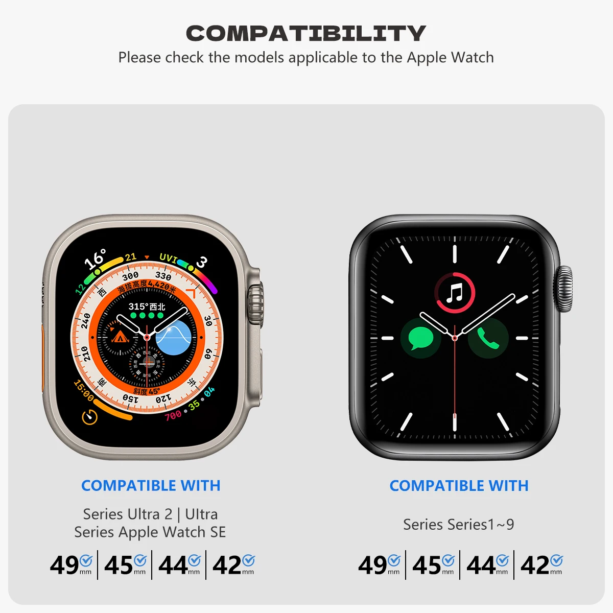  ġ Ǹ  , Ʈ 2, 49mm ø, 9, 8, 7 se, 6, 5, 4, Ÿ Ʈ, ̿ġ Ʈ 49, 45mm, 42, 44, TPU 