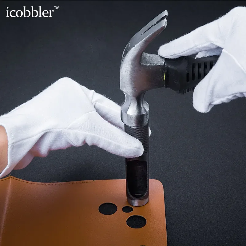Round Hollow Punch Leather Craft Tool 1pc for Watch Bands Belts Gasket Fabric Canvas Paper Plastics Eyelet leather hole puncher leather hole punch leather punch tool round hole punch cutter set hole punch cutter set round hole punch set eyelet installation punch tool rivet punch tool