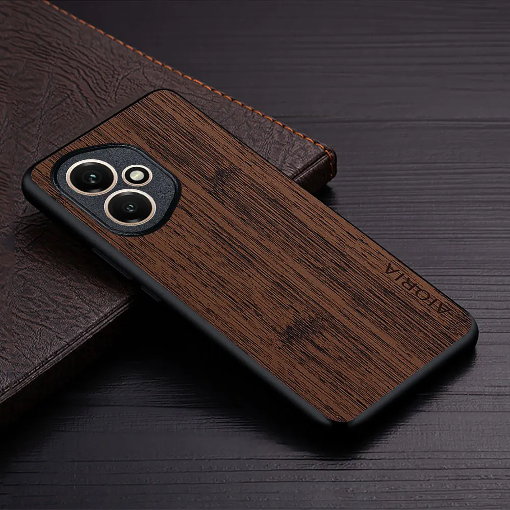 Luxury Bamboo Pattern Leather Phone Case - Premium Design