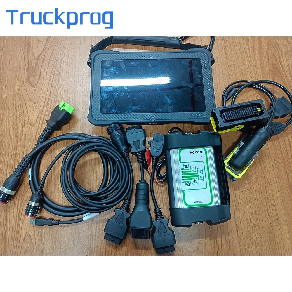 

Tablet Ecu Test Cable Vocom vcads 88890300 For for Volvo/Renault/UD/Mack Excavator truck Diagnostic ECU programming tool