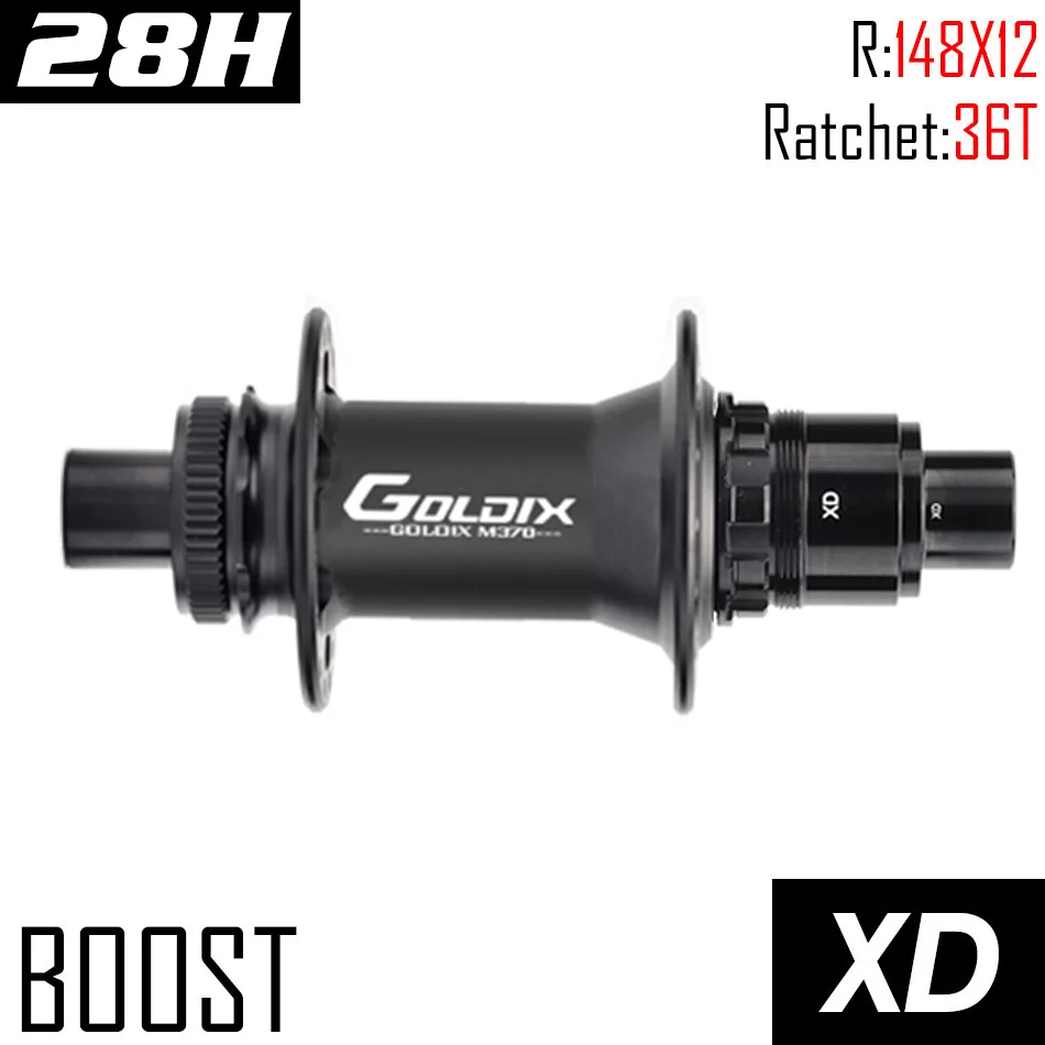 Moyeu Arrière VTT Boost 12x148mm - 28H - Frein Disque 6 Trous - XD/HG/MS