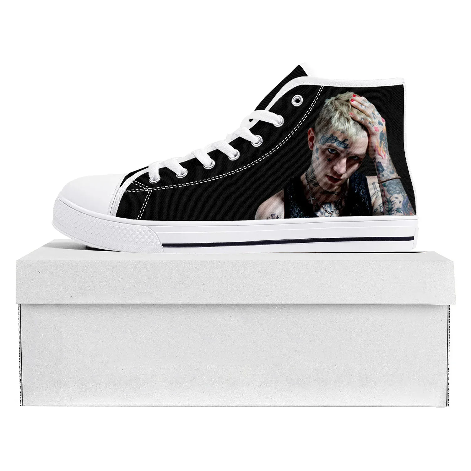 Hot Hip Hop Rapper Lil Peep High Top High Quality Sneakers Mens Womens Teenager Canvas Sneaker Casual Couple Shoes Custom Shoe