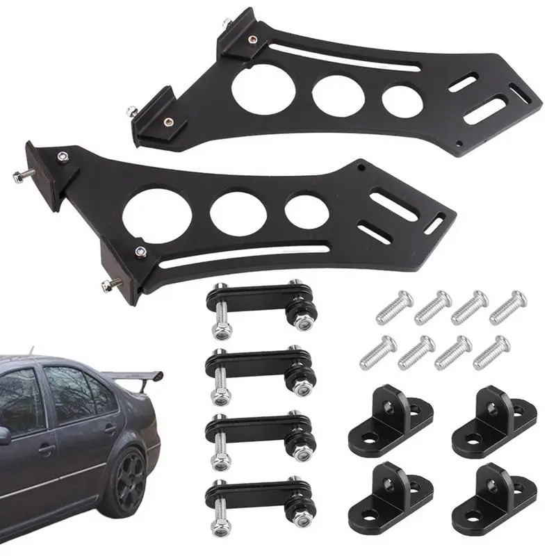 

Кронштейны для крепления заднего спойлера, Автомобильный задний спойлер для заднего крыла, подставка для крепления из алюминиевого сплава, легкая в установке, товары для модификации автомобиля