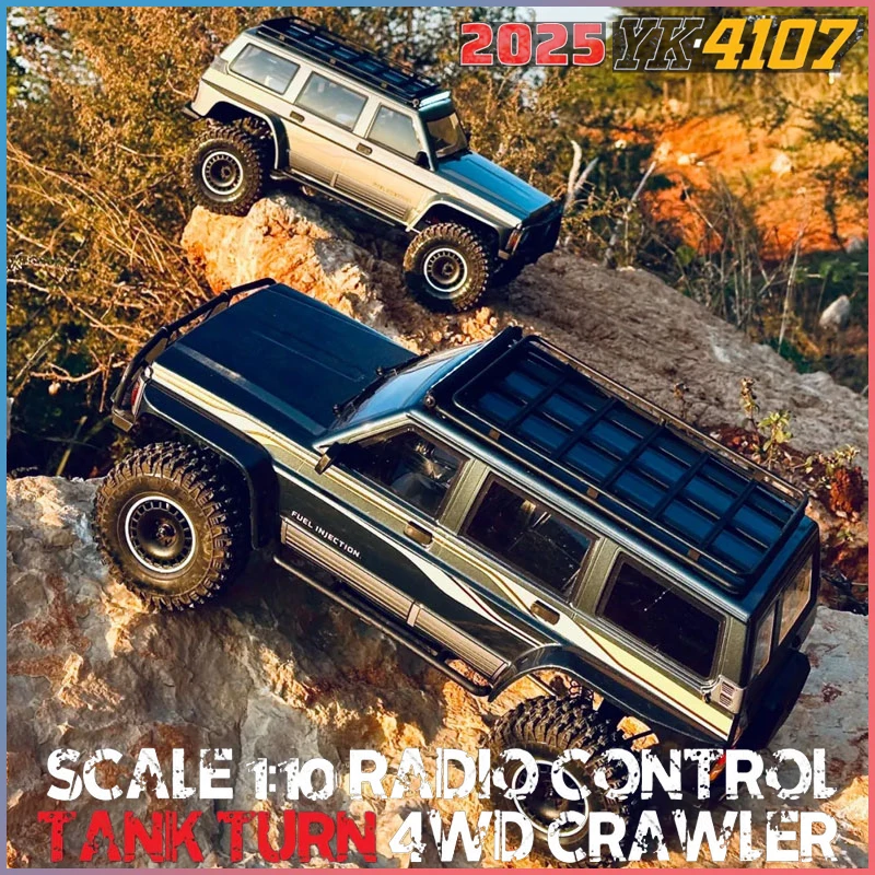 YIKONG RC Cars YK4107 Off-Road Vehicle 1/10 Scale Realistic Patrol 4WD Electric Dual-Speed Off-Road Car Model Toy Gift for Kids 2