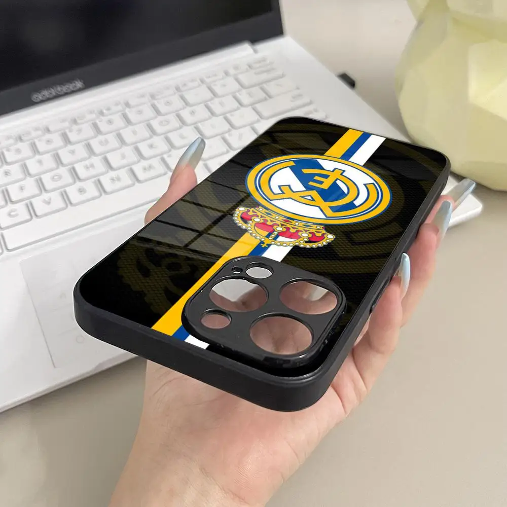 Elegant Real-C-M-MadridE-E Glass Phone Case Cover