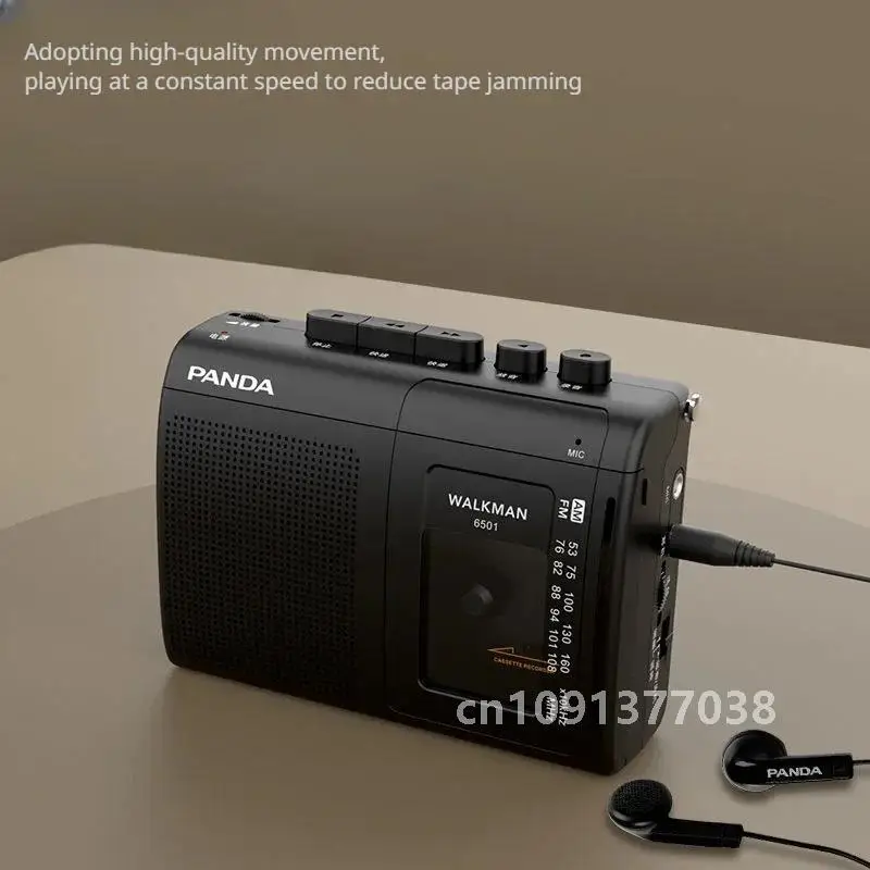 Portable Tape AM/FM Radio Retro Cassette Music Player Walkman Tape Recorders With Loudspeaker Support 3.5mm Headphone Play