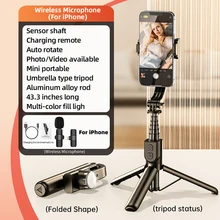 Smartphone Handheld Gimbal with Fill light Bluetooth Stabilizer Tripod selfie Stick Folding Gimbal for Xiaomi iPhone Samsung 