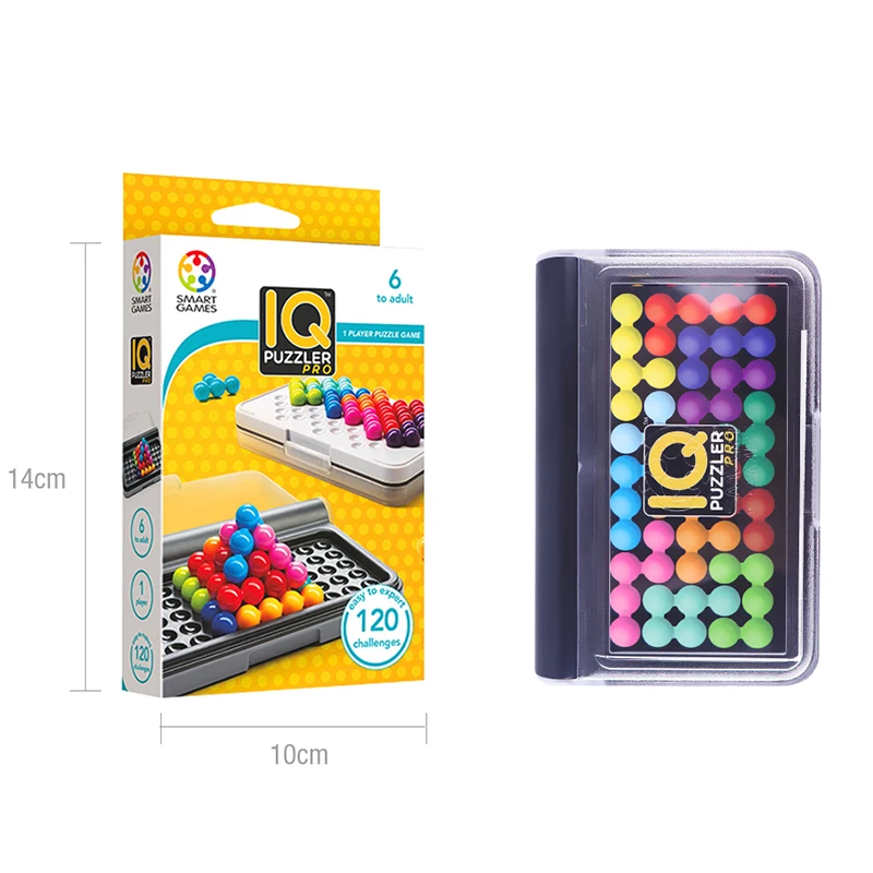 Jogos Smart IQ para Crianças, Puzzle 3D, Construção do Pensamento Lógico,  Jogo de Viagem, Jogo de Solução, Brinquedos Montessori, 120 Desafios