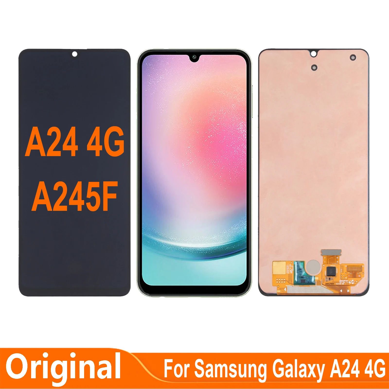 

Original 6.5'' AMOLED For Samsung Galaxy A24 4G SM-A245F A245F/DS A245M/DS A245N LCD Display Touch Screen Digitizer Assembly