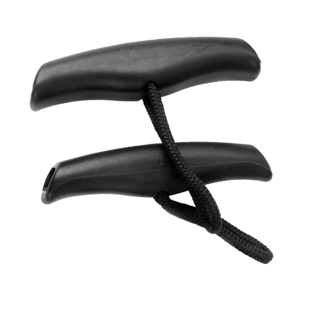 2 Pcs Nylon Universal Kayak Pull Handle Replacement Parts Durable Carrying Handle Front Rear with Cord for Canoe Boat Kayaking