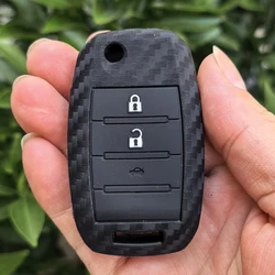 Premium Car Key Case Cover - Sleek and Durable Protection (3 Buttons)