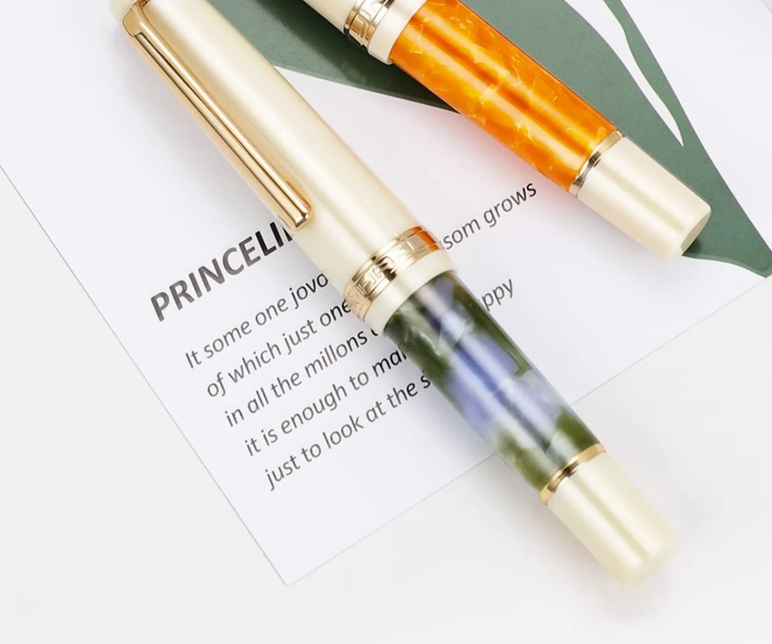 Jinhao 82 Mini Acrylic Fountain Pen - Cute Portable Calligraphy Pen for Office and School Supplies