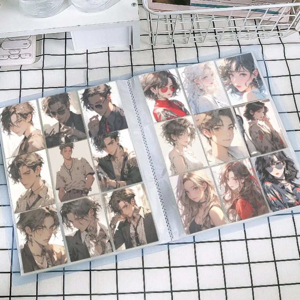 With Inner Page Binder Photocard Holder 3 Inch 9 Grid Photo Album Binder Waterproof A4 Small Card Collect Book Card Storage