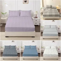 Bed Cover Bedroom Bedding 3 Piece Printed Bed Sheet Set (one Bed Sheet and Two Pillowcases) Una Sábana Y Dos Fundas De Almohada 1