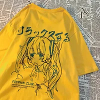 Mode dessin animé femme T-Shirts mignon fille Figure imprimé Streetwear doux respirant été rue femme vêtements de sport 2
