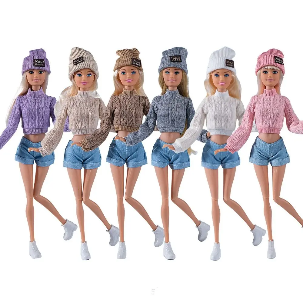 Wool Coat Doll Accessories for 1/6 BJD Dolls Winter