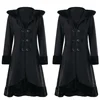 Women Victorian Coat Gothic Jacket Black Steampunk Corset Lady Outwear 2