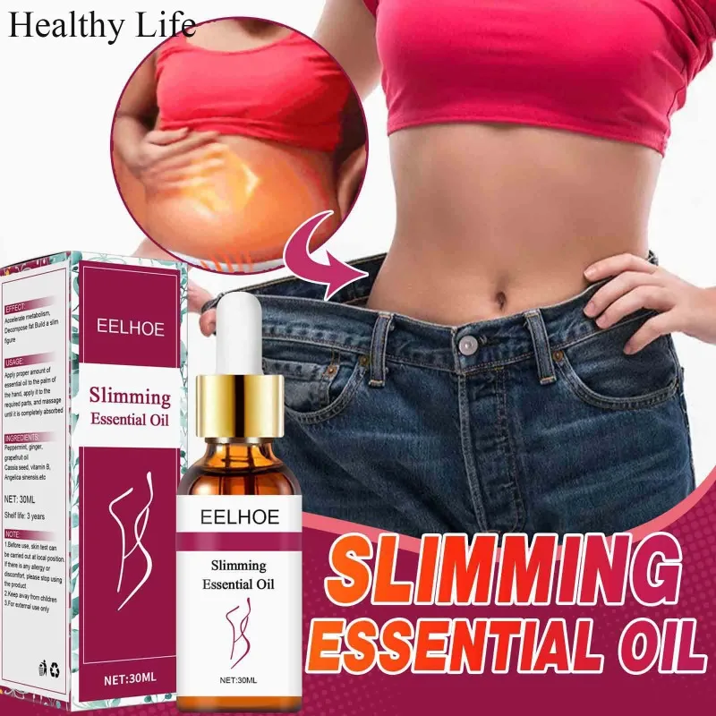 Body Fast Weight Loss Essential Oil Women Belly Slimming Essence Anti Cellulite Sculpting Serum Fat Burning Firming Legs Product