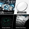 POEDAGAR Luxury Man Quartz Watch Sport Military Watch For Men Waterproof Luminous Date Chronograph Stainless Steel Men's Watches 6
