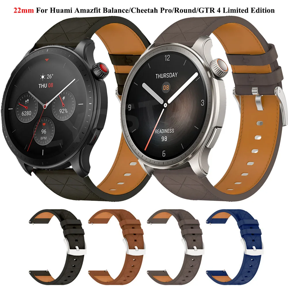 Balance Connectée ESTUYOYA Bracelet Compatible Avec Amazfit Bip 5/Balance/GTR 4/GTR 3 Pro/GTR 3/GTR 2/GTR/GTR 47mm/Stratos 3, Bande Nylon 22mm Couleurs Camouflage Armu00e9e Silicone Noir