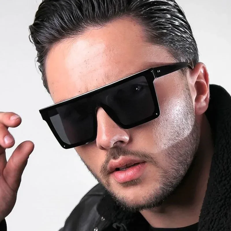 남성용 레트로 블랙 스퀘어 선글라스, 브랜드 디자이너, 야외 패션 선글라스, 클래식 빈티지 남성 쉐이드 운전 