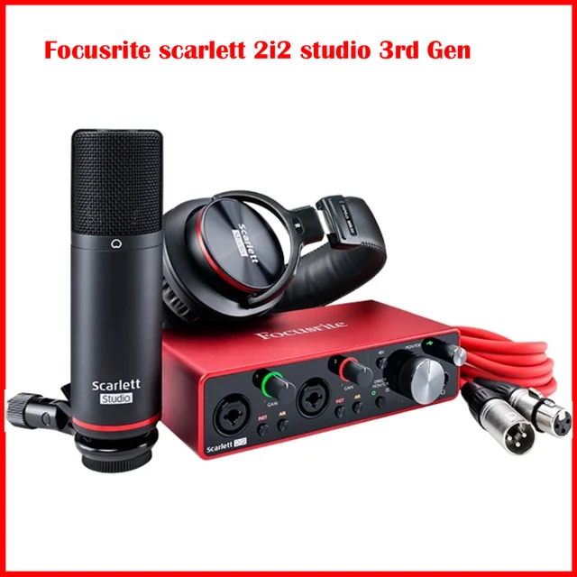 Focusrite-コンデンサーマイクとヘッドセット,第3世代のScarlett 2i2 