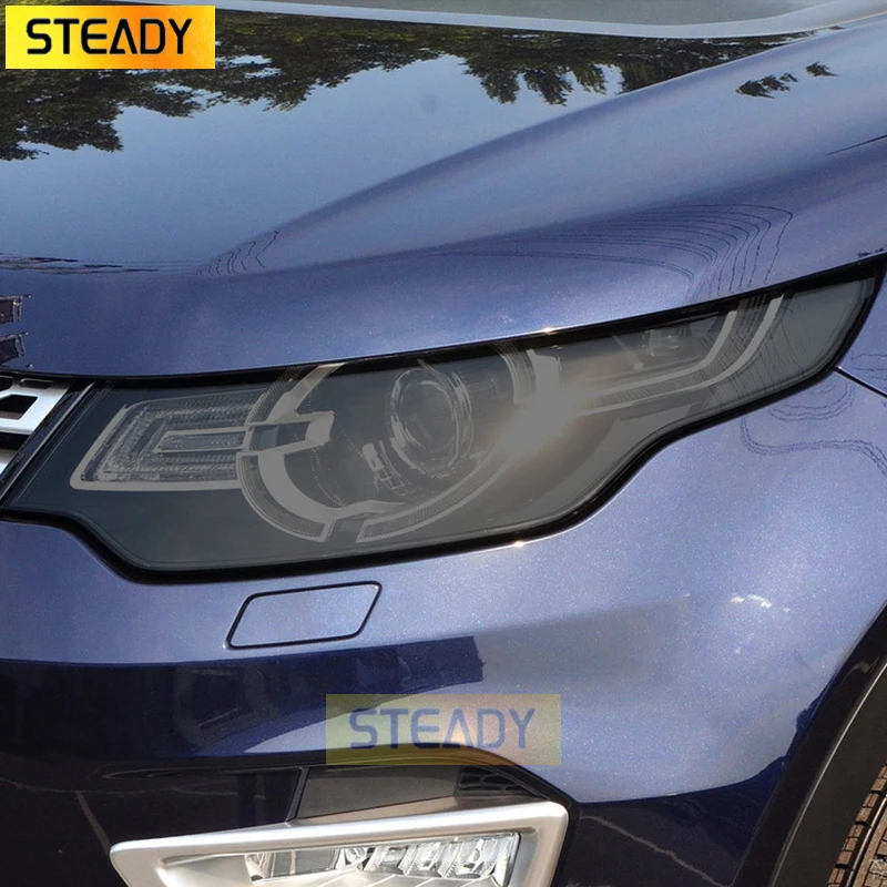 

Car Headlight Protective Film Front Smoked Black TPU Sticker For Land Rover Defender Discovery Range Rover Sport Evoque Velar