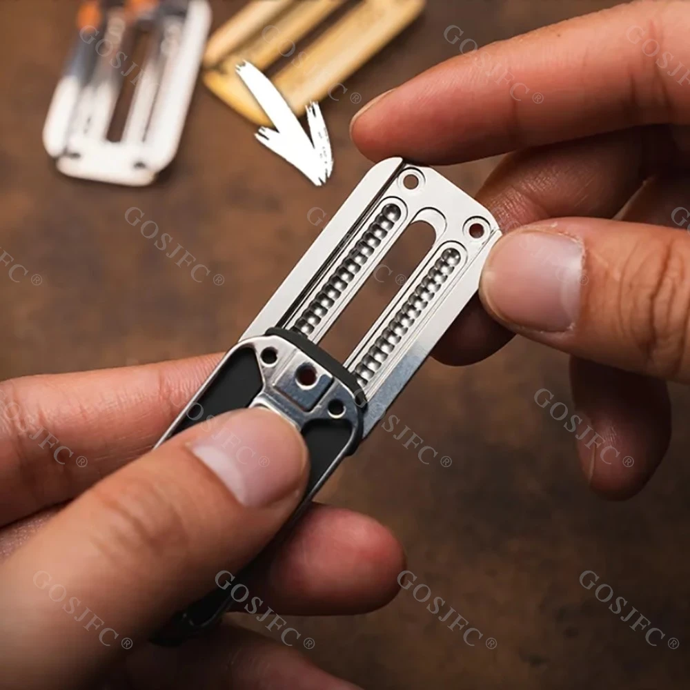 01EDC 울트라 씬 이젝션 라이너 2.0 피젯 슬라이더 스트레스 해소 장난감 성인용 지르코늄 스테인리스 슬라이더