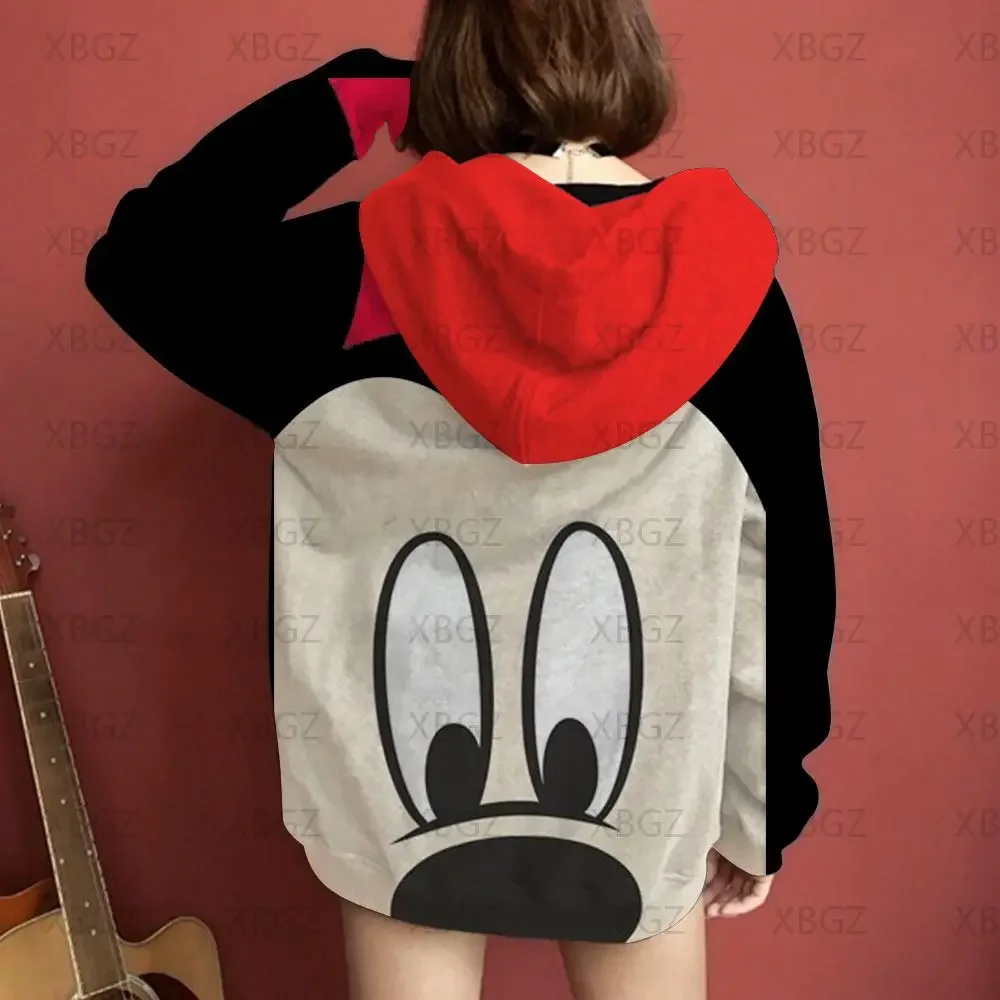 Couple Outfit Disney Hoodies Minnie Mouse Women's Casual Sweatshirt Couple Hoodie Men's Women Clothing Mickey Y2k Print Top