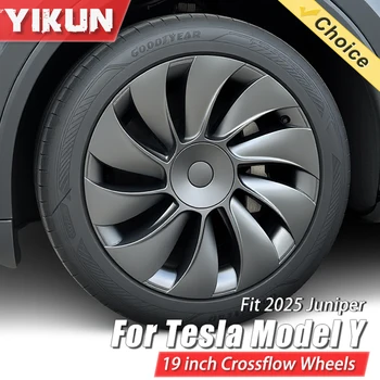 4PCS 19-Inch Tesla Model Y Juniper Hubcaps 1