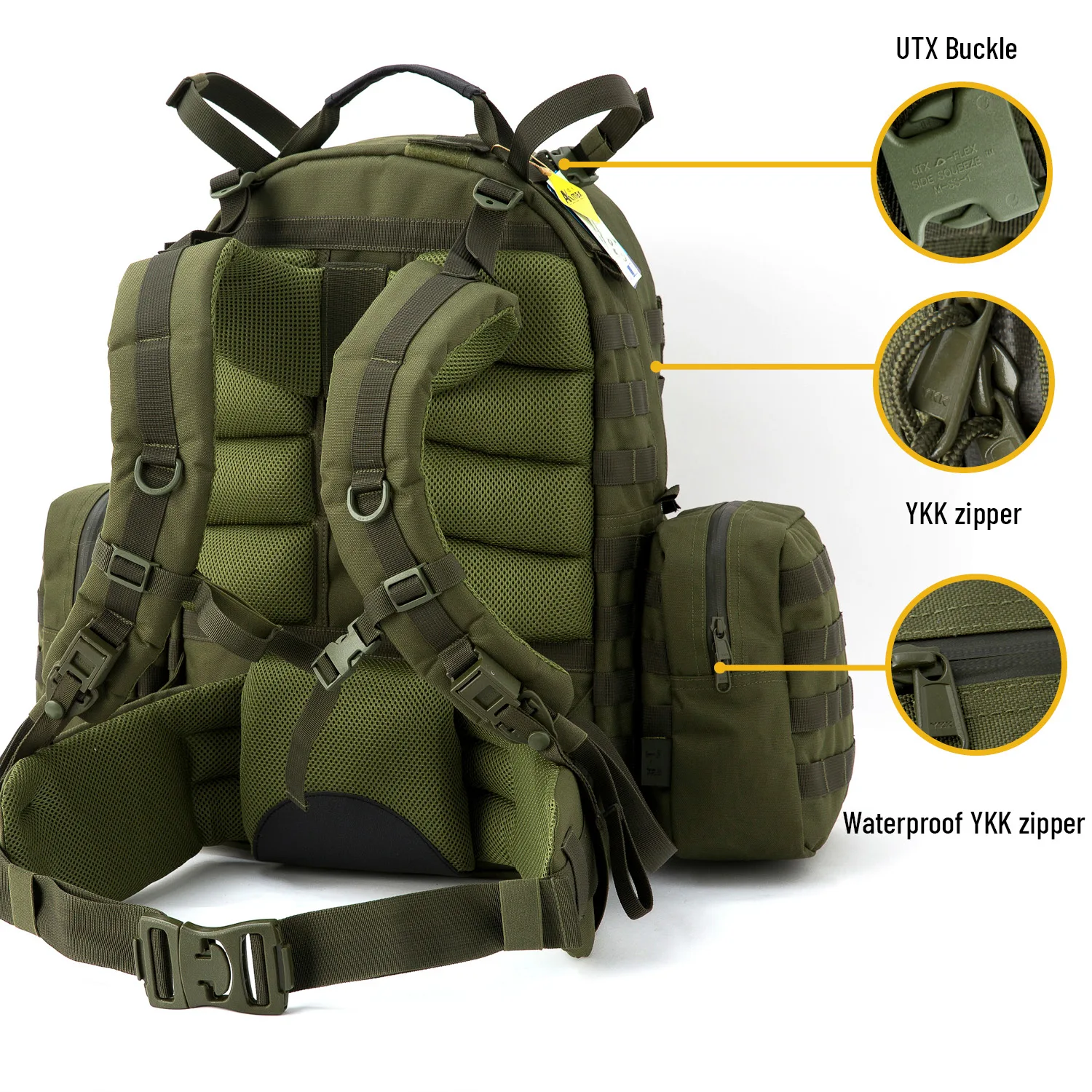 Akmax Military Backpack MOLLE Sky Walker Assembly Army Tactical Rucksack 3040L Men Outdoor