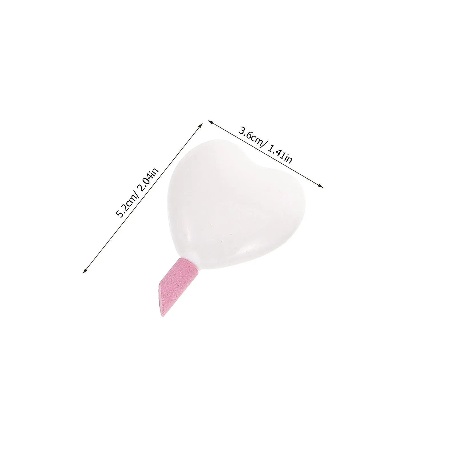 6종 하트 모양 네일 케어 세트 휴대용 경석 버퍼 네일 폴리쉬 리무버 큐티클 푸셔 펜 매니큐어 도구 우아한 색상