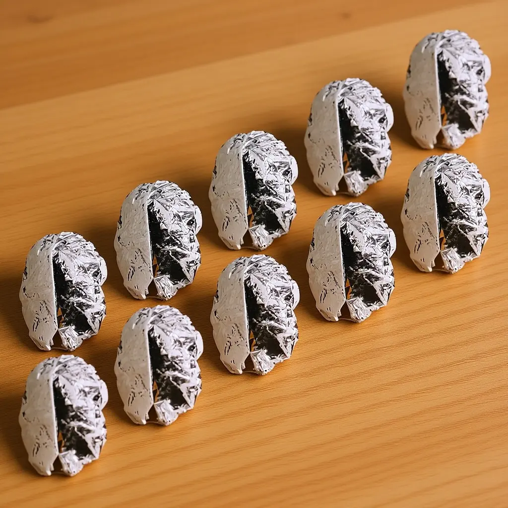 10Pcs 알루미늄 호일 헤어 히트 캡 헤어 스타일링 및 활력 회복을 위한 탄성 미용 캡 미용 캡