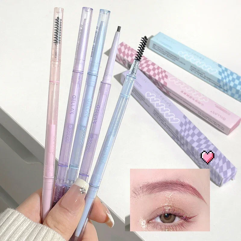 1.5mm Ultra Fine Double-Ended Eyebrow Pencil Waterproof Sweat-proof Long Lasting Professional Eye Makeup For Women Eyebrow Pen_voghion.com