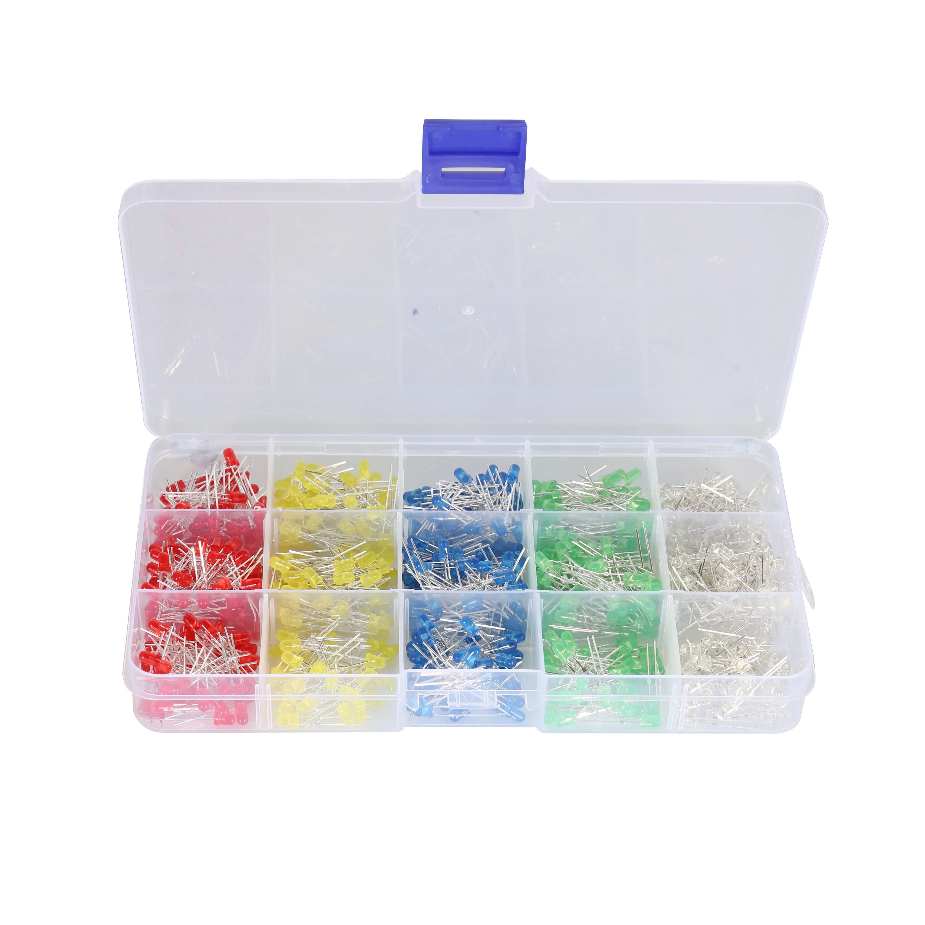 

750Pcs/Box 3mm LED Diode Yellow Red Blue Green White Assortment Light DIY Kit
