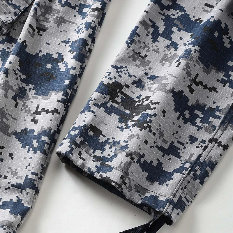 Men Combat Pants With Knee Pads Tactical Cargo Sport Trousers Camouflage Multicam Trekking Hunting Clothes（Not belt） 6