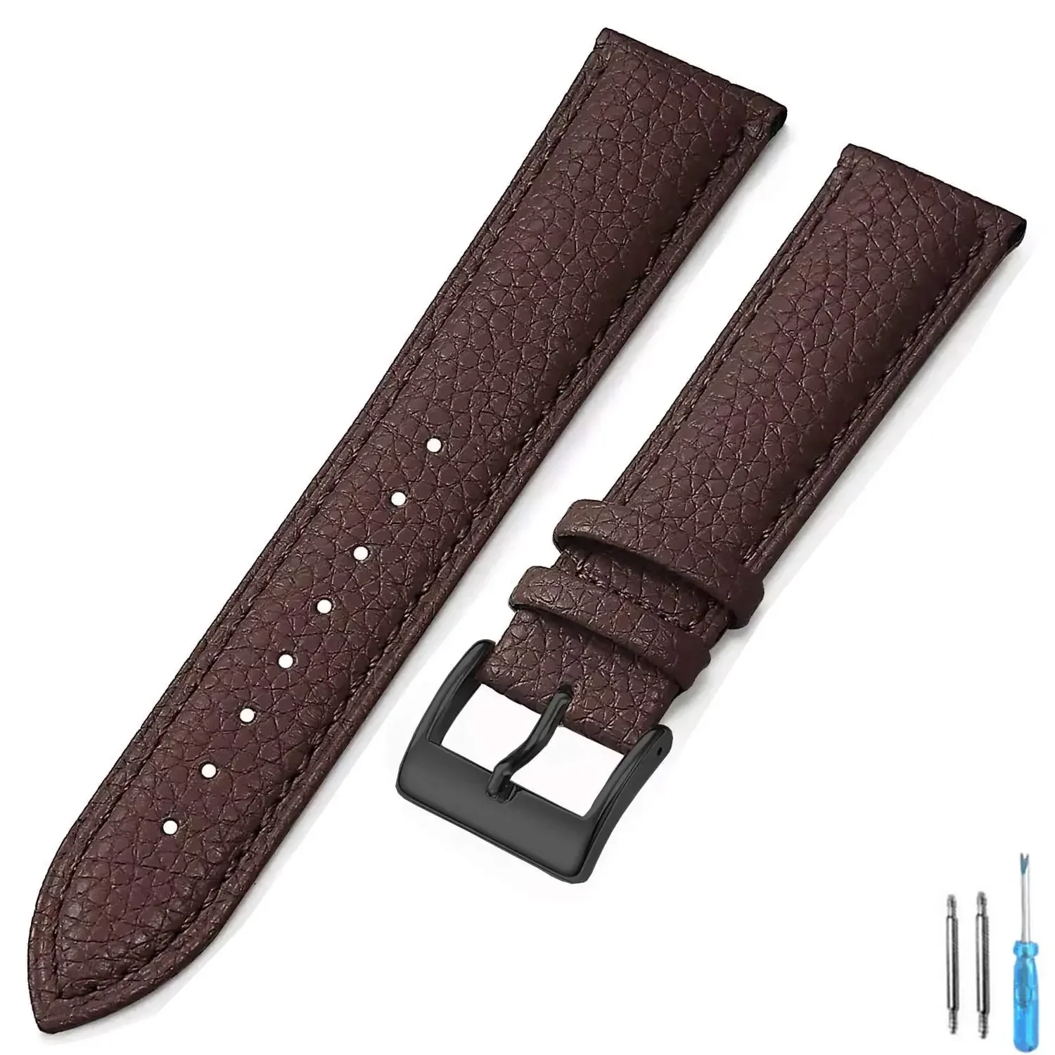 Premium Genuine Leather Watch Band - High-Quality Wrist Strap