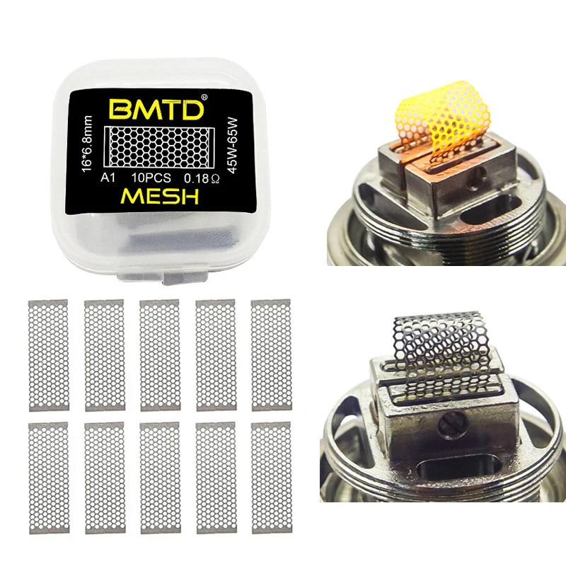 10pcs/box Kylin M Mesh Coil PreBuilt Coils KA1 SS316 NI80 Mesh Style Coil Wire For Kylin M RTA