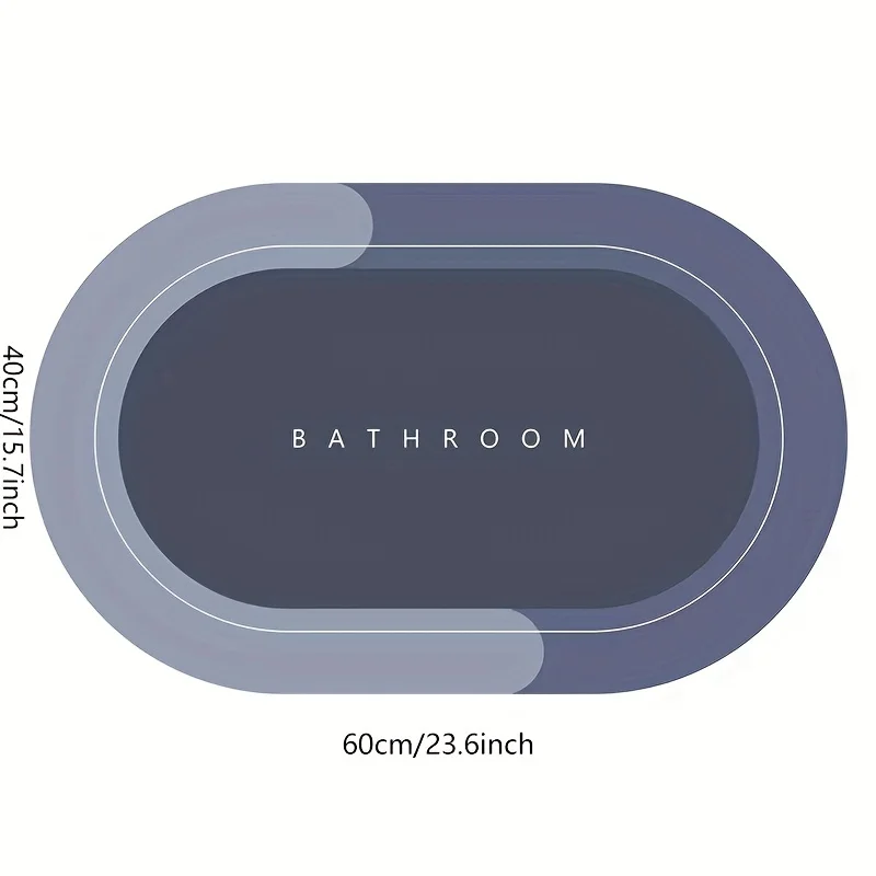 Super Non-slip Bathroom Mats Absorbent Quick-drying Mats Diatomaceous Earth Non-slip Foot Bathroom Bathtub